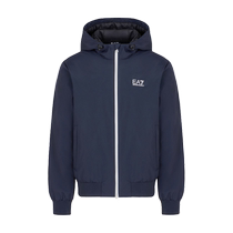 EMPORIO ARMANI Armani EA7 2024 Autumn Mens Short Hooded Zipper Printed Cotton Clothes