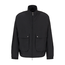 EMPORIO ARMANI Amari 2024 Maillard lovers open a shirt with a thin jacket and a blister yarn tooling jacket