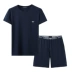 EMPORIO ARMANI Armani 2019 mùa xuân và mùa hè nam phục vụ nhà phù hợp với đồ ngủ 111573-9P720 - Bộ Pajama Bộ Pajama