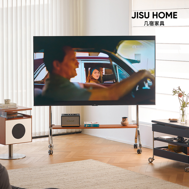 Jisu Furniture Liuying Tv Mobile Stand Floor-Standing Tv Mount Large Screen Tv Stand Mobile Tv Cabinet Jisu Furniture Liuying Tv Mobile Stand Floor-Standing Tv Mount Large Screen Tv Stand Mobile Tv Cabinet