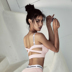 Rebel N Rosa áo ngực thể dục nữ yoga chạy bộ đồ lót thể thao tập hợp khuôn mẫu chống sốc làm đẹp trở lại vest áo bra tập yoga Đồ lót thể thao