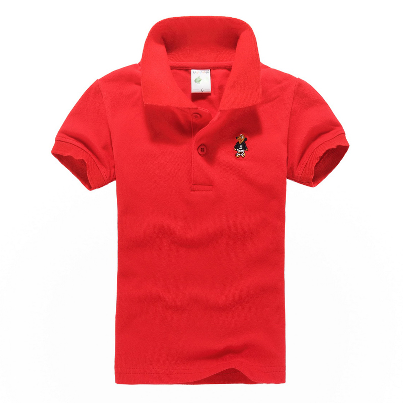 Áo thun cotton trẻ em tay ngắn trong quần áo trẻ em lớn bé trai hè 2018 đồng phục mới cho bé sơ mi polo - Đồng phục trường học / tùy chỉnh thực hiện áo đồng phục học sinh