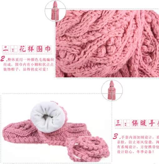 Găng tay thời trang cho phụ nữ mùa đông Khăn quàng cổ Đông Bắc Heilong Giang Tô khăn phượt thủ