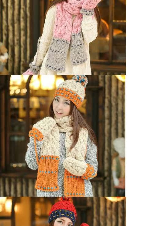 Găng tay thời trang cho phụ nữ mùa đông Khăn quàng cổ Đông Bắc Heilong Giang Tô khăn phượt thủ