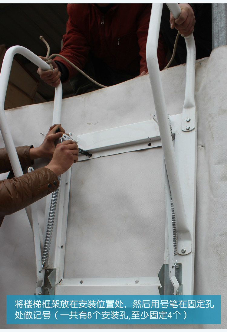 Лестница 佰佳阁楼伸缩楼梯室外自动伸缩楼梯复式升降自动伸拉收缩隐形壁挂