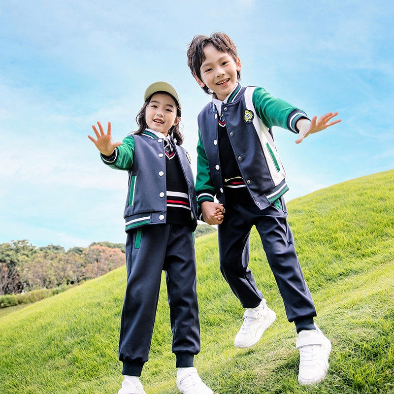 Kindergarten Class Class New Year First-Year Uniform New Year First-Year School Student College Wind Sport Three Pieces