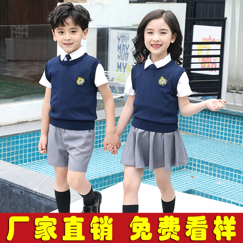 School Uniform Suit Six First Grade Elementary School Students Graduation Photos Attire Kindergarten Summer Garden Clothing Ingléen Windy Children Class Clothing
