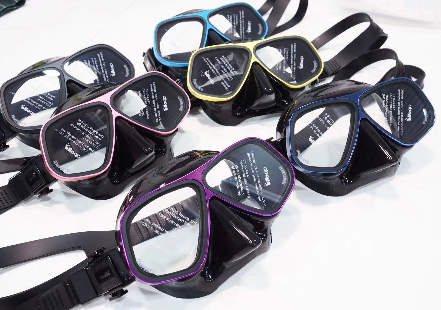 Apollo aluminum alloy Japanese diving high-definition mask free diving lung diving snorkeling multi-purpose spot