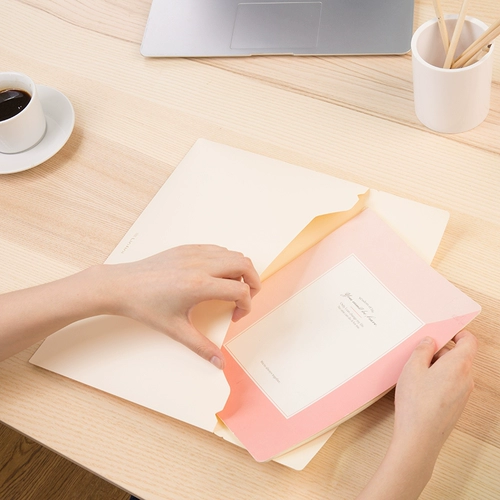 [LESU] Delixin Buckle Bag Color A4 File File File Bag Студенческие тестовые документы для организации Office