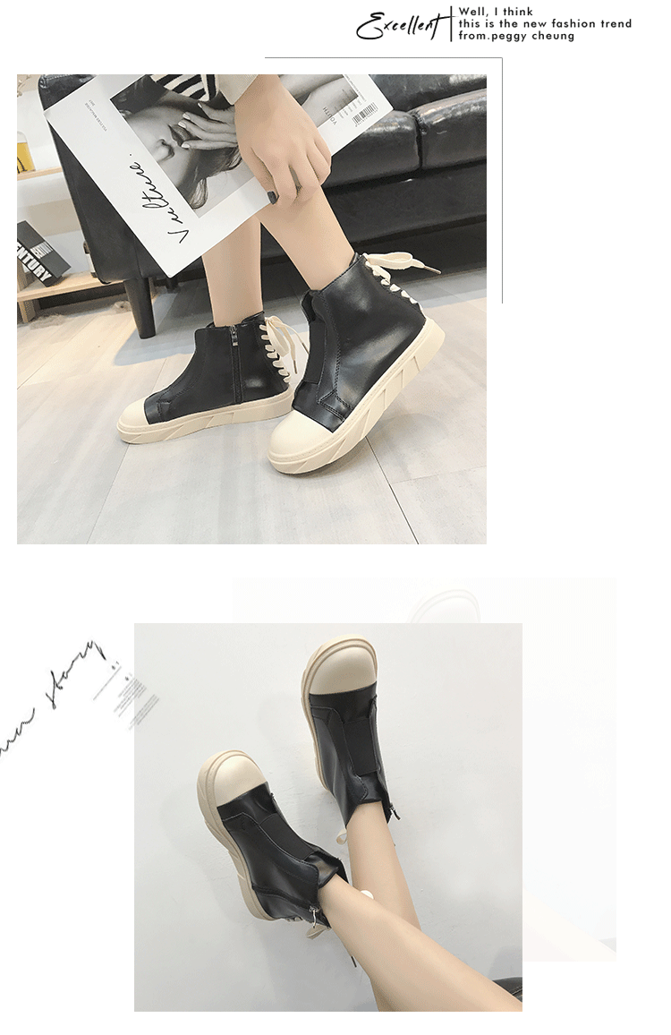 Giày cao gót nữ đế xuồng phiên bản Hàn Quốc của nữ sinh mùa thu 2018 giày thể dục nữ