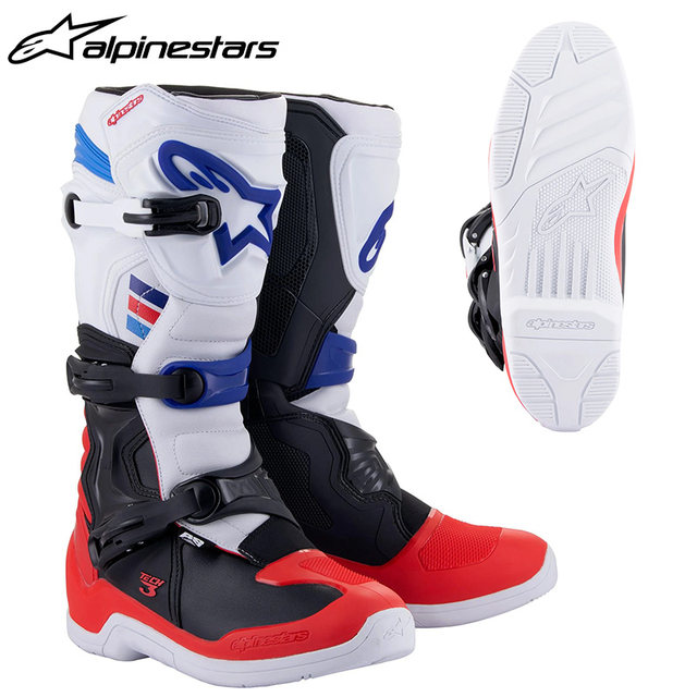 Alpinestars Motorcycle Off-Road Boots Tech 3 Rally Boots Anti-Fall Long Boots Motorcycle Boots Men's T3 Track