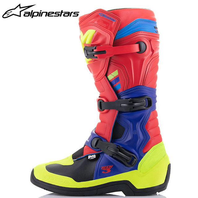Alpinestars Motorcycle Off-Road Boots Tech 3 Rally Boots Anti-Fall Long Boots Motorcycle Boots Men's T3 Track