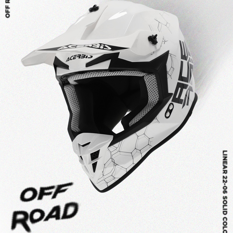 Italian Acerbis Off-Road Motorcycle Helmet, Anti-Fall Rally Helmet, Lightweight Safety Helmet for Trail Riding and Downhill