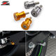 Japanese Zeta Motorcycle Anti-Fall End Caps, Rear Swingarm Anti-Slip Pads, Swingarm Protective Gear, Racing Bike Aluminum Alloy End Caps