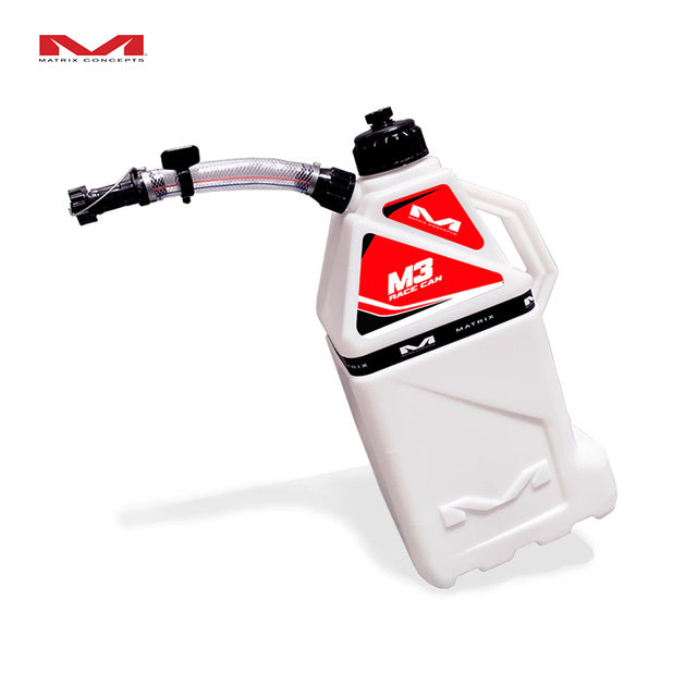 American Matrix Off-Road Motorcycle Plastic Portable Thickened Gasoline Can Spare Fuel Tank 15 Liters Quick Filling