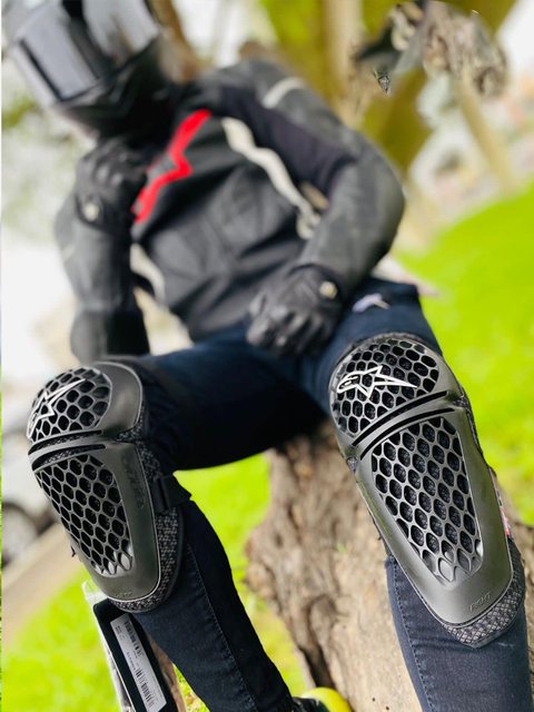 Italian A-Star Motorcycle Elbow and Knee Protectors, Mountain Biking Elbow Protectors, Motorcycle Riding Leg Protectors, Off-Road Protective Gear