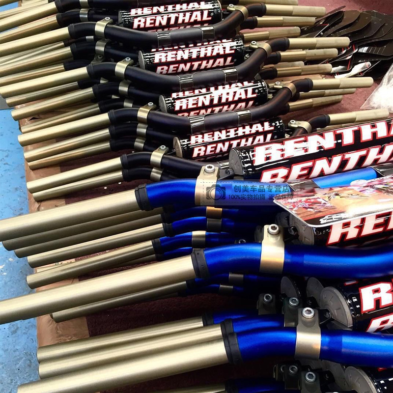 British Renthal Off-Road Motorcycle Modified Handlebars, Universal Handlebars, Crossbar, Double-Layer R Handlebars, Variable Diameter Handlebars British Renthal Off-Road Motorcycle Modified Handlebars, Universal Handlebars, Crossbar, Double-Layer R Handlebars, Variable Diameter Handlebars