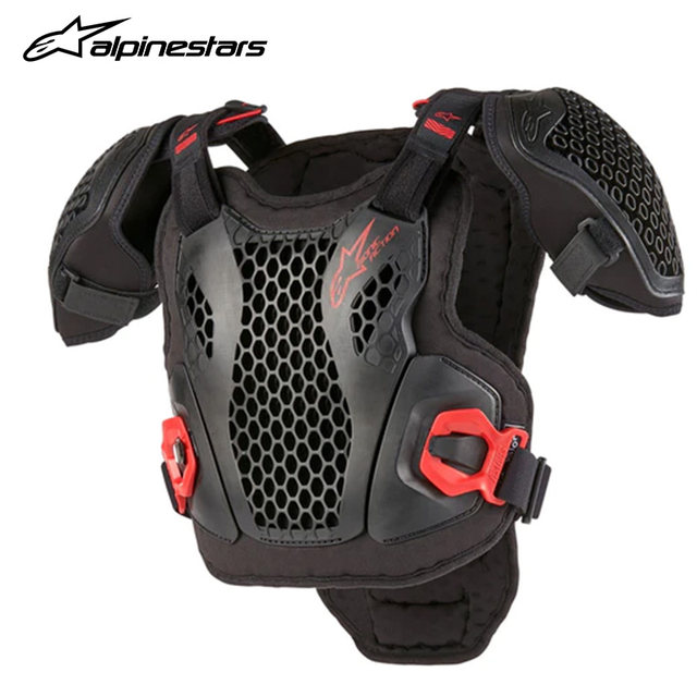 Italian A-Star Kidsren's Motorcycle Armor, Off-Road Cycling Youth Anti-Fall Breathable Balance Bike Chest Protector