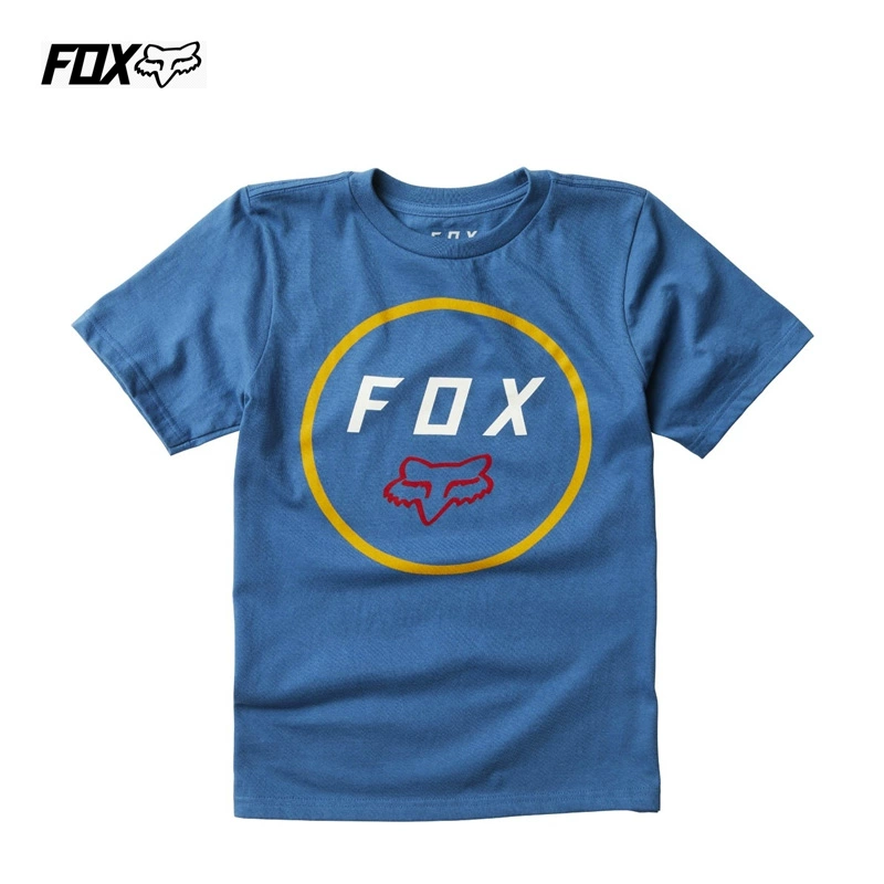 Trẻ em Mỹ FOX Mùa hè Áo thun xe máy nam Áo thun ngắn tay Mẫu quần áo Thiết bị hiệp sĩ Racing Top