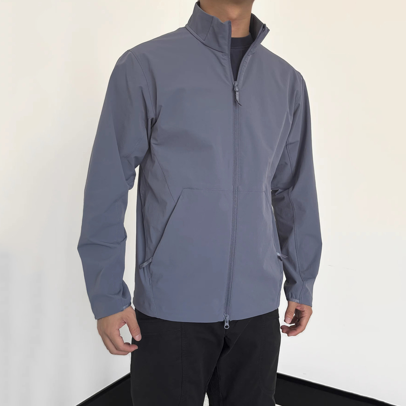 Grozny Bird's Nest Three-Proof Soft Shell Lightweight Jacket Stand Collar Sports Outdoor Coat for Men Spring and Autumn