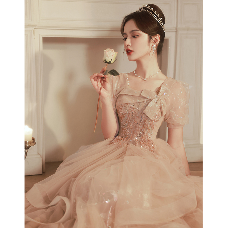 Elite evening dress, advanced piano for adults, french style, high-quality style