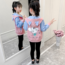 Girl Jacket Spring Dress 2022 New Foreign Air Great Boy Spring Autumn Korean Version Online Red Jacket Trendy Thin blouses