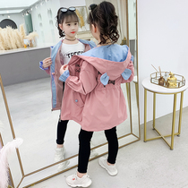 Girls spring clothing jacket 2022 New CUHK Girl girl trendy spring and autumn slim fit childrens clothes