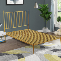 innet red iron art bed modern minimalist creative girl bedroom 1 2 single layer iron bed 1 5 m 1 8 m double bed