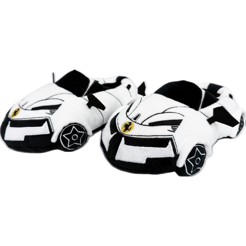 Original New Product Simulation Sports Car Bmw Ferrari Plush Slippers for Men and Women Couples Home Indoor Floor Cotton Slippers
