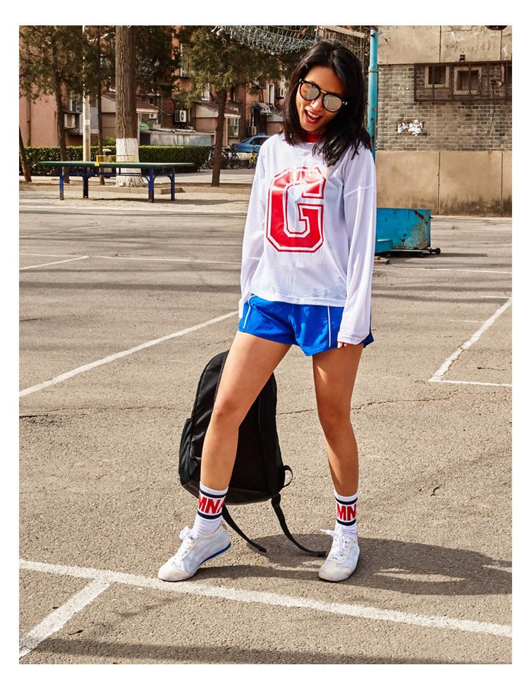 Quần thể dục nữ nguyên bản retro thể thao ống gió vớ ngắn cotton chạy thể dục vớ chống trượt mỏng vớ thể thao dài