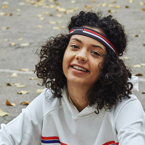 gymna original retro college style non-slip hair band Yoga fitness exercise elastic sweat belt hair band female