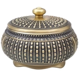 Бронзовая креативная ретро металлическая пепельница для офиса для друга, европейский стиль, подарок на день рождения