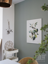 CoolerColour retro fauna botanical map of the green rhododendron bird Nordic medieval decoration painting poster