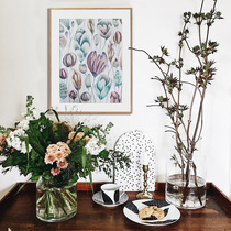 CoolerColour Nordic Contracted Illustrator Works Flowers Decoration Painting Posters