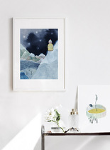 CoolerColour Nordic contracted illustrator works Star Back Shadow Decorative Painting Posters