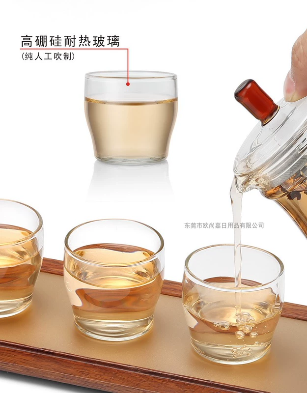 Tea Master Art 360 Du lịch Kung Fu Bộ trà Bộ trà khô Ly di động Một bình Ba tách - Trà sứ