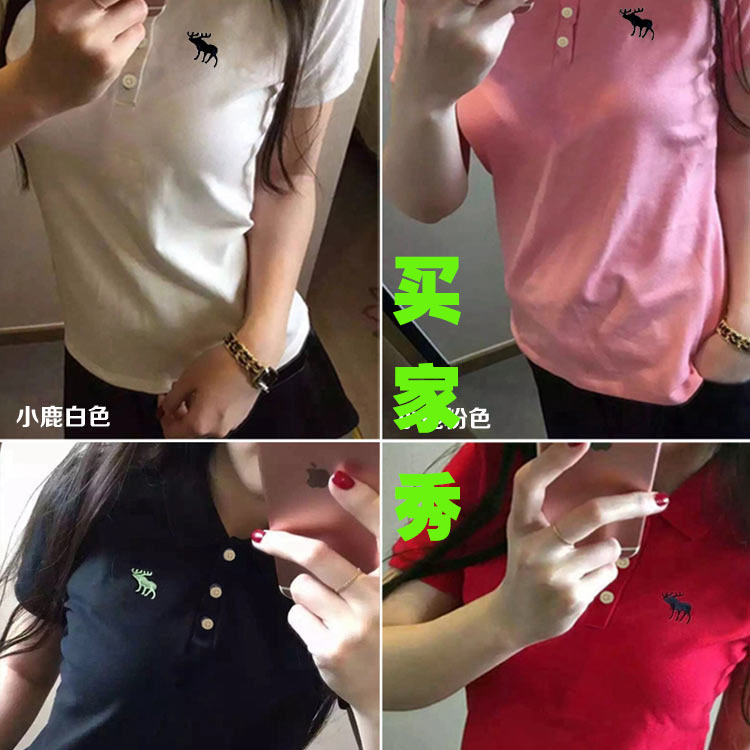 Gower T-Shirt ngắn tay của phụ nữ mùa xuân và mùa hè thể thao mới áo sơ mi của phụ nữ golf trang phục jersey cotton polo áo sơ mi bộ adidas hồng