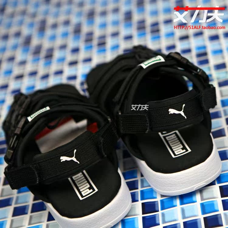 Eric PUMA Hummer nam giới và phụ nữ Velcro thể thao thoáng khí giày bãi biển dép dép 365630-01-02 dép sandal nam hàng hiệu