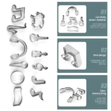 Набор из 12 печенья из нержавеющей стали печенья печенья