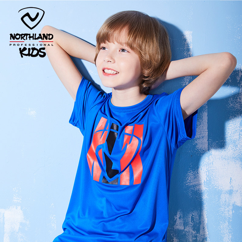 NORTHLAND 诺诗兰 19年新款 中大男童运动速干T恤 天猫优惠券折后￥46包邮（￥66-20）120~170码2色可选