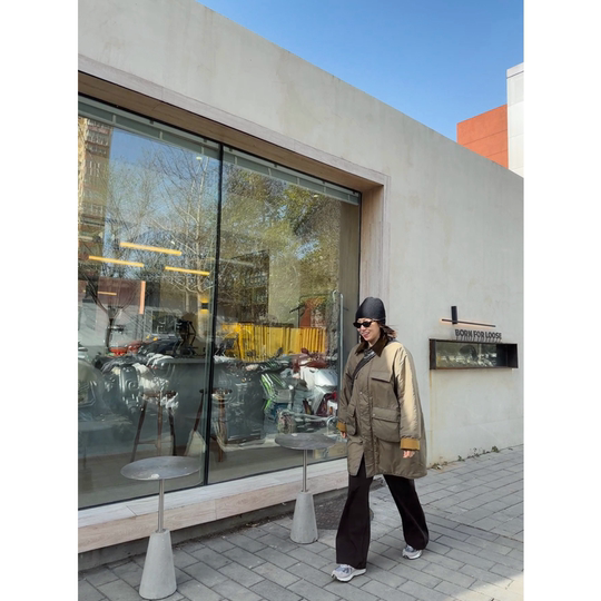 45 Chaqueta gruesa de algodón larga estilo ropa de trabajo con cuello de cormorán japonés 25 Cormorán de nuevo estilo de otoño e invierno