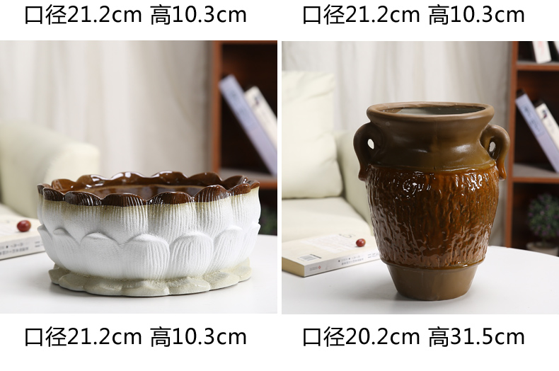 Fleshy old running the mage, compose of jade flower POTS of large diameter high butterfly orchid flower POTS orchid green plant ceramic flower implement