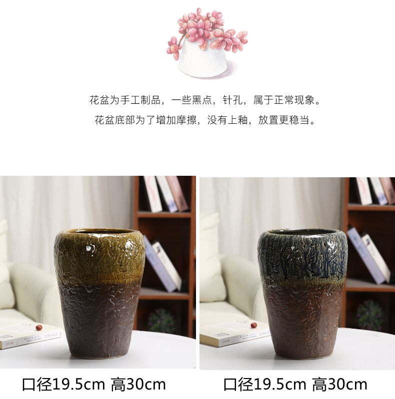 Fleshy old running the mage, compose of jade flower POTS of large diameter high butterfly orchid flower POTS orchid green plant ceramic flower implement