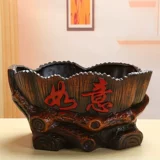 Керамический ретро очень большой цветочный горшок, простой и элегантный дизайн