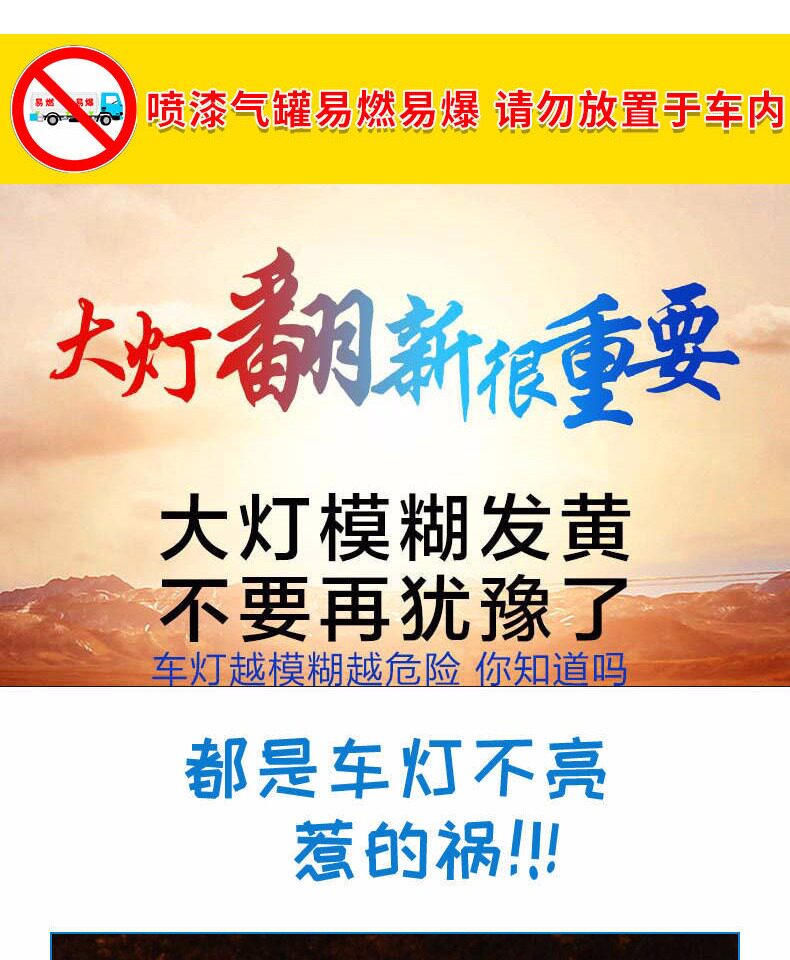 Эмаль для покрытия автомобиля 【不拆卸】汽车大灯修复液蜡车灯翻新镀晶修复划痕氧化抛光镀膜剂 Congregation Sheng