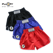 FLUORY fire base 2018 new Muay Thai shorts mens and womens fighting pants fighting training suit martial arts pants