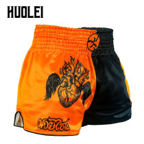 FLUORY FIRE BASE MUAY THAI SHORTS Sanda FIGHT FIGHTING TRAINING COMPETITION CHILDREN ADULT Heart BOXING PANTS 2019 NEW