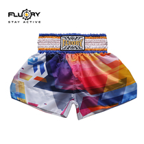 FLUORY fire base new fighting Muay Thai shorts casual and comfortable personality sports shorts mens and womens sanda boxing clothes