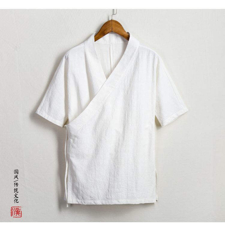 Căng tin đêm khuya Huang Lei với chiếc áo khoác tương tự Quần áo đầu bếp Quần áo Nhật Bản cotton Nhật Bản và vải lanh lỏng lẻo quốc tịch Hán quần thô nam