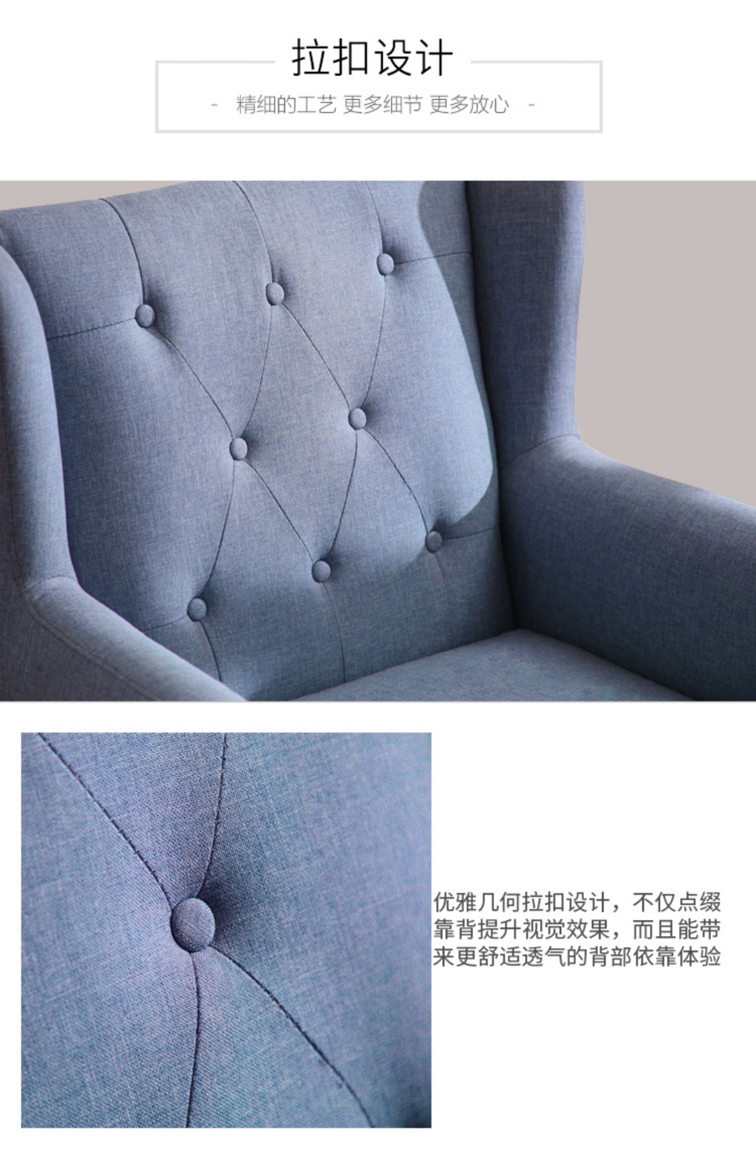 Nordic hổ lười biếng đơn ghế sofa hiện đại phòng khách tối giản phòng ngủ ban ghế American Giải trí vải ghế sofa - Ghế sô pha sofa gỗ hiện đại